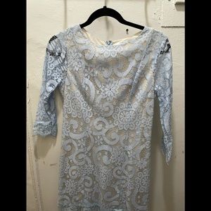 Powder blue lace dress